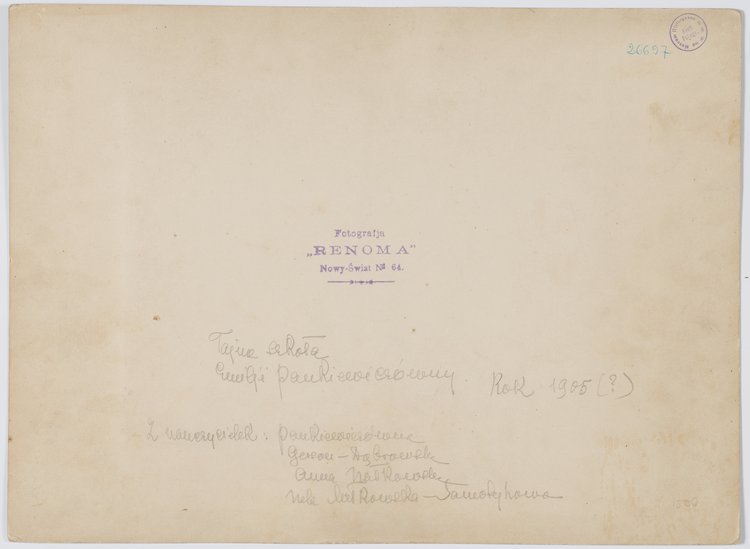 Nauczycielki i uczennice tajnej pensji Emilii Pankiewiczówny przy ulicy Złotej