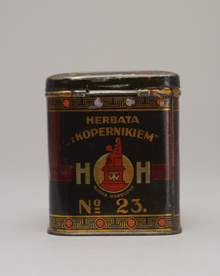 Pudełko po herbacie "z Kopernikiem"