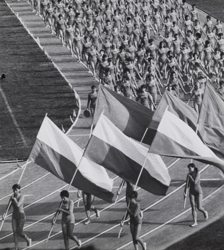 Parade at the 10th Anniversary Stadium