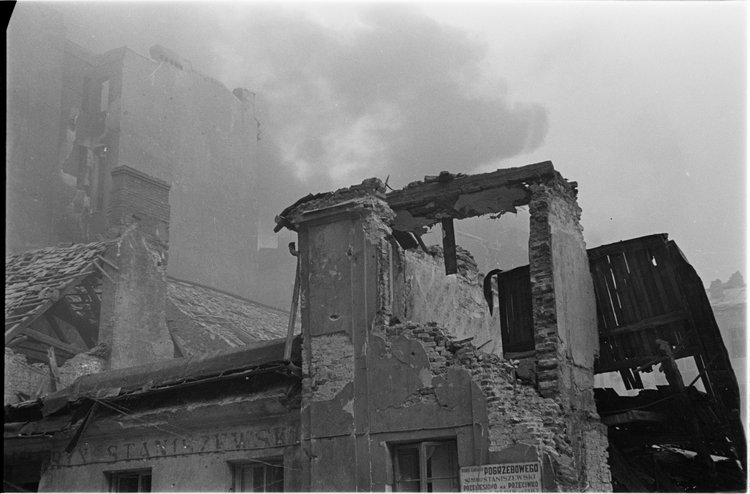 Pożar budynków w rejonie ulic Jasnej