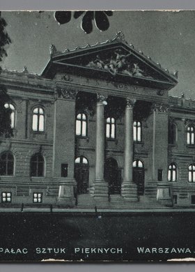 Gmach Towarzystwa Zachęty Sztuk Pięknych nocą