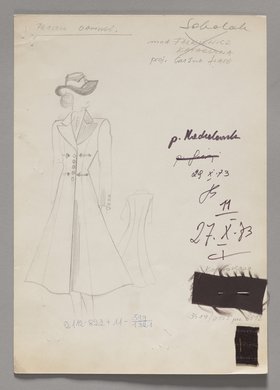 Projekt płaszcza damskiego