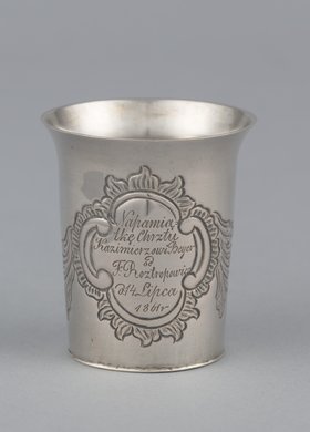 Kubek z napisem dedykacyjnym z okazji chrztu