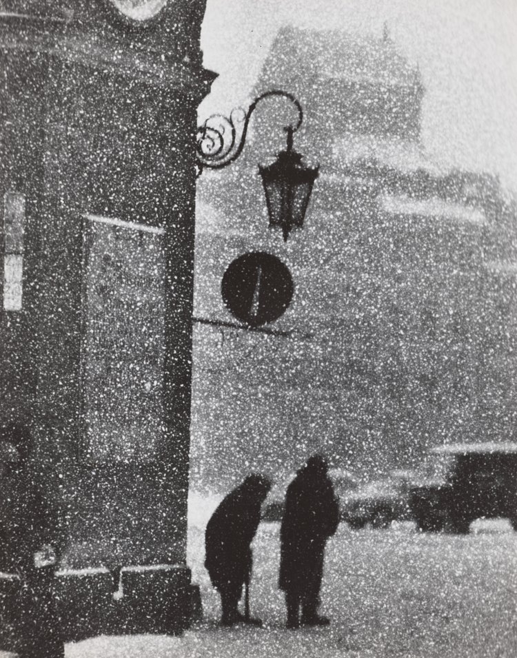 Fragment of the Old Town in winter