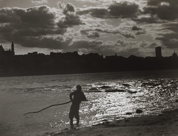 Panorama of Warsaw from the side of Praga