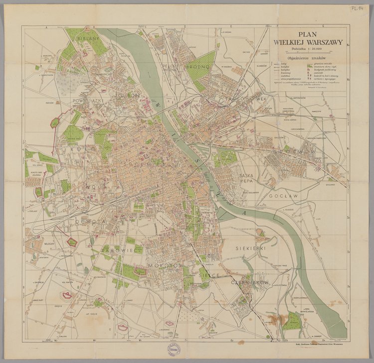 Plan Wielkiej Warszawy, 1:30 000