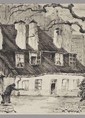 Podwórze w dzielnicy proletariackiej, ulica Solec 115