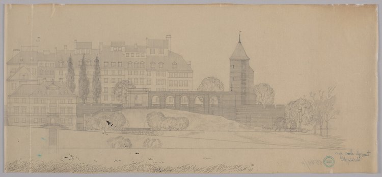 Stare Miasto, widok od strony Wisły, projekt koncepcyjny