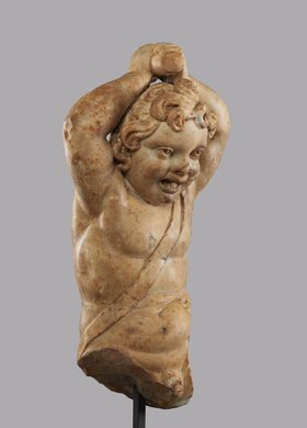 Kupidyn z pałką - fragment fontanny ogrodowej z Villa Regia (Pałacu Kazimierzowskiego)