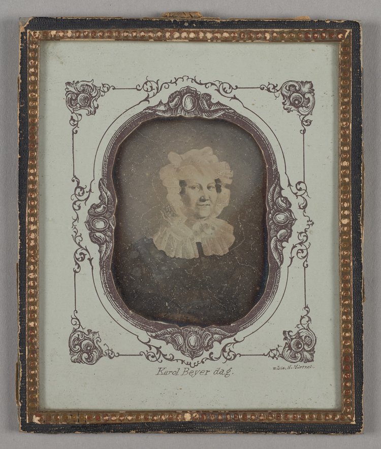 Portret Joanny z Herglów Hauszyldowej, dagerotyp obrazu olejnego