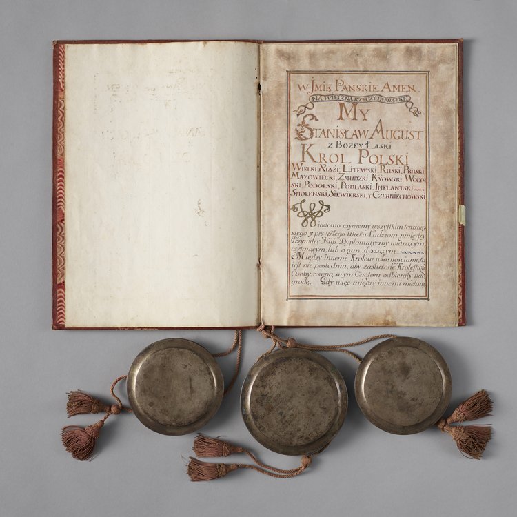 Akt nadania szlachectwa Antoniemu Fryze przez króla Stanisława Augusta Poniatowskiego