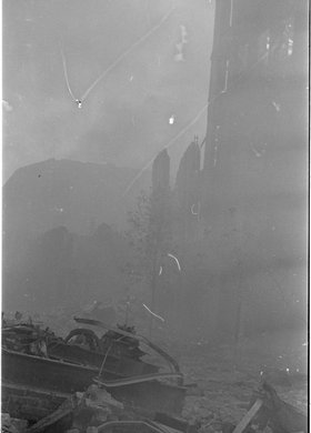 Pożar zabudowy przy ulicy Jasnej