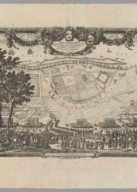 Urbs Warsavia Sedes Regum Poloniae (Miasto Warszawa siedziba Królów Polski), ok. 1:4000