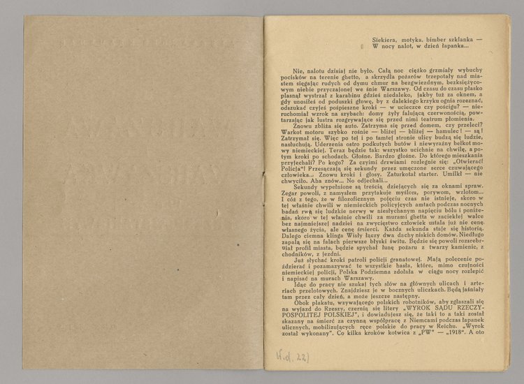 Broszura Aleksandra Kraushara [naprawdę Aleksandra Maliszewskiego] p.t. Warszawa i Warszawka w okresie przedpowstaniowym