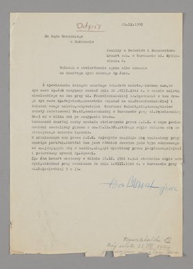 Odpis wniosku Bonawentury i Pauliny Lenartów