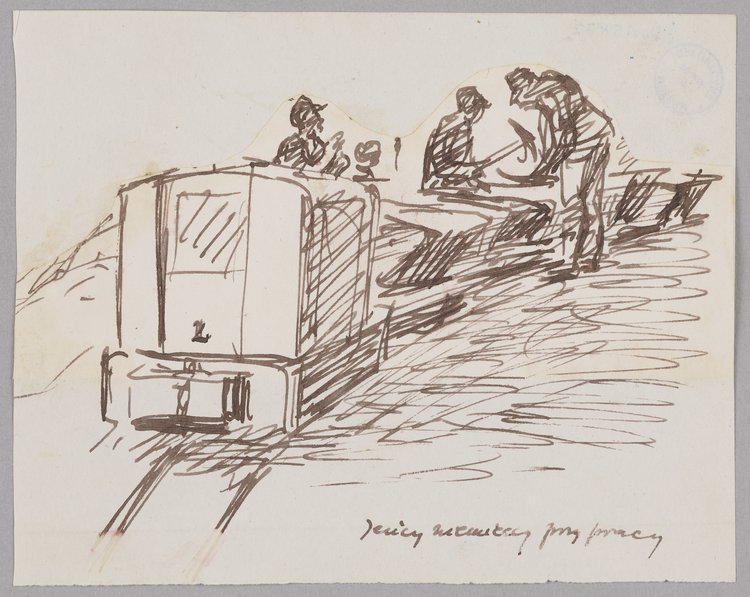 Jeńcy niemieccy przy pracy