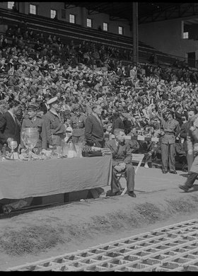 Trybuny stadionu WKS Legia podczas zawodów sportowych
