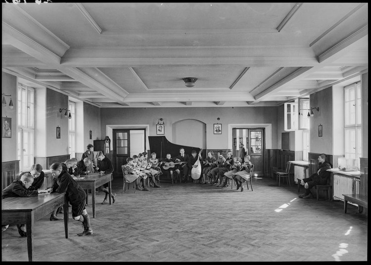 Wnętrze świetlicy w Zakładzie Wychowawczym Nasz Dom na Bielanach