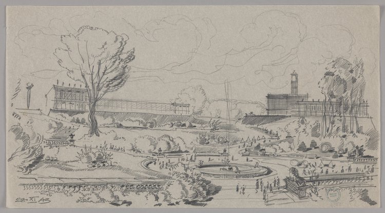 Skarpa Warszawska, zabudowa rejonu Sejmu