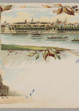 Mozaika widoków - panorama Starego Miasta, kościół św. Aleksandra