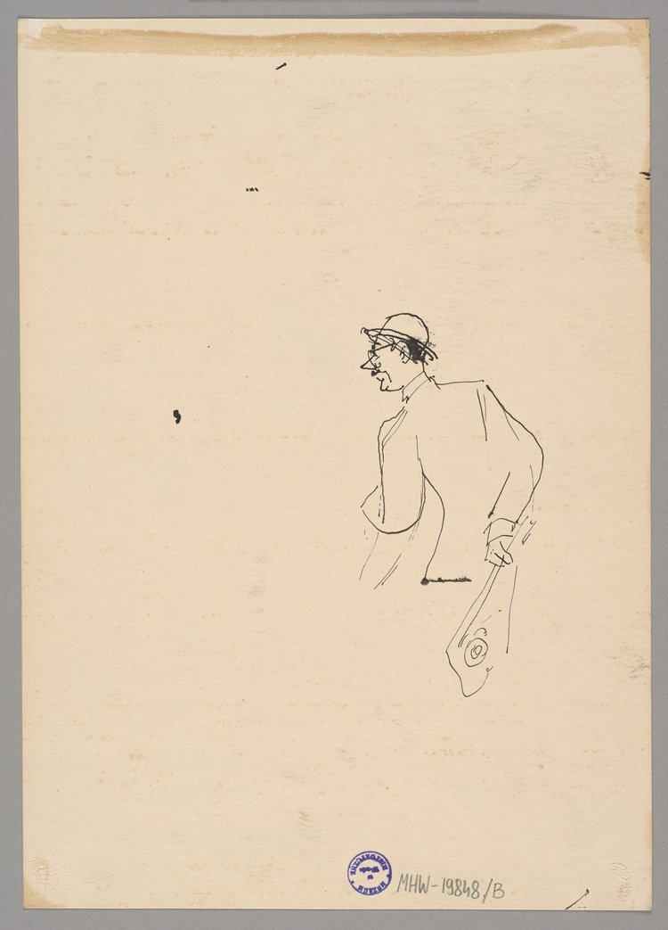 a) Kogo pan uważa? b) Mężczyzna z kwiatami