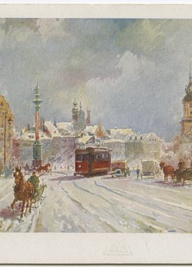 Krakowskie Przedmieście zimą