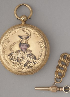 Zegarek kieszonkowy z portretami Tadeusza Kościuszki i księcia Józefa Poniatowskiego