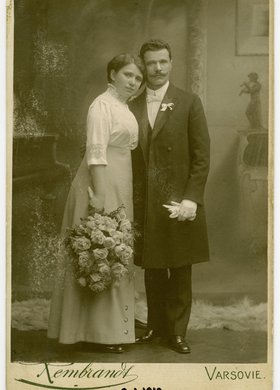 Portret ślubny Anny Szczyglińskiej i Adama Wybrańca