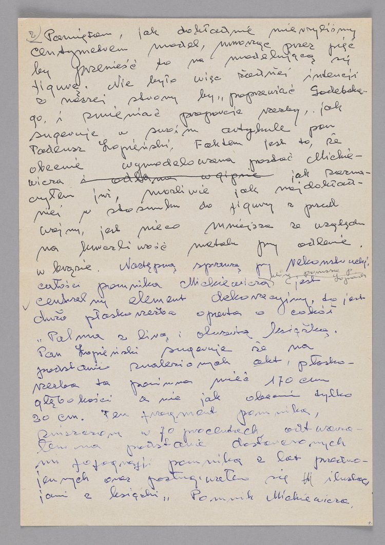List wysłany przez Jerzego Chojnackiego do redaktora czasopisma p.t. "Kultura"