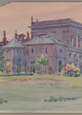 Pałac w Wilanowie od strony ogrodu