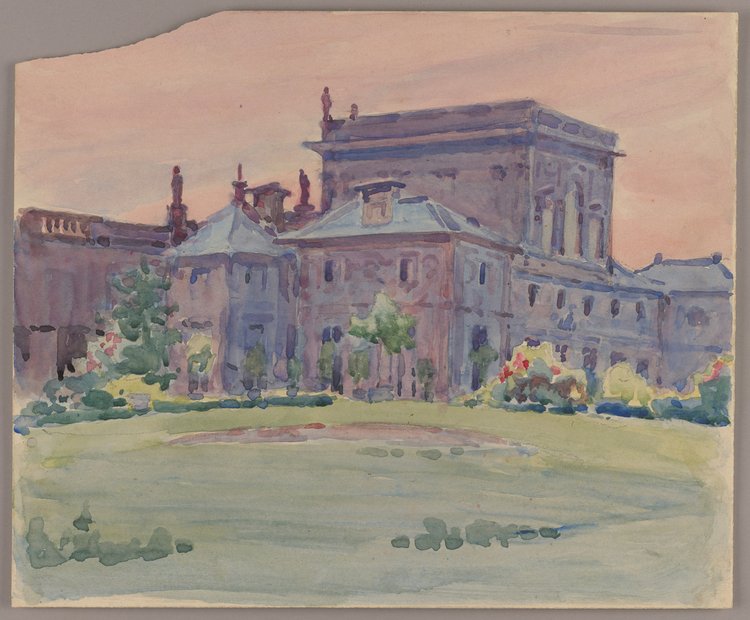 Pałac w Wilanowie od strony ogrodu