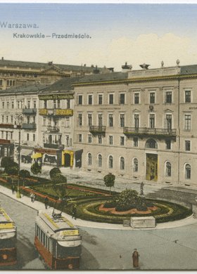 Krakowskie Przedmieście w rejonie wylotu ulicy Królewskiej