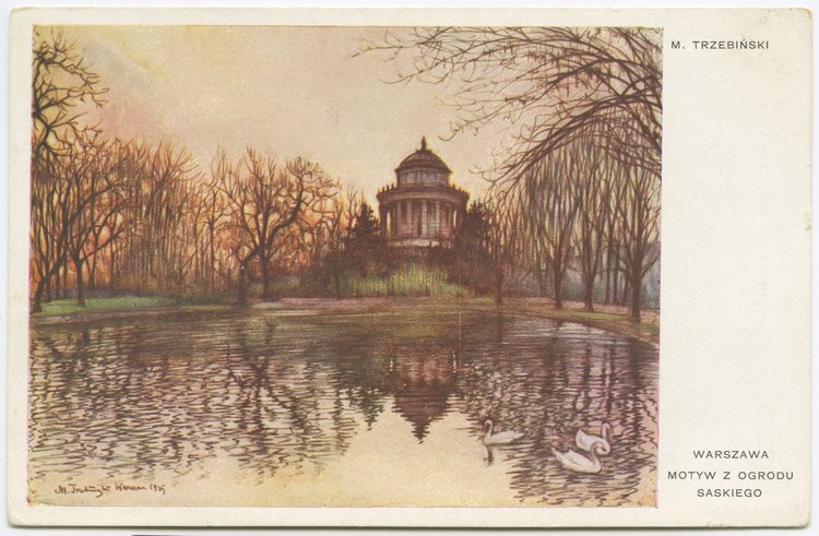 Sadzawka i wodozbiór w Ogrodzie Saskim