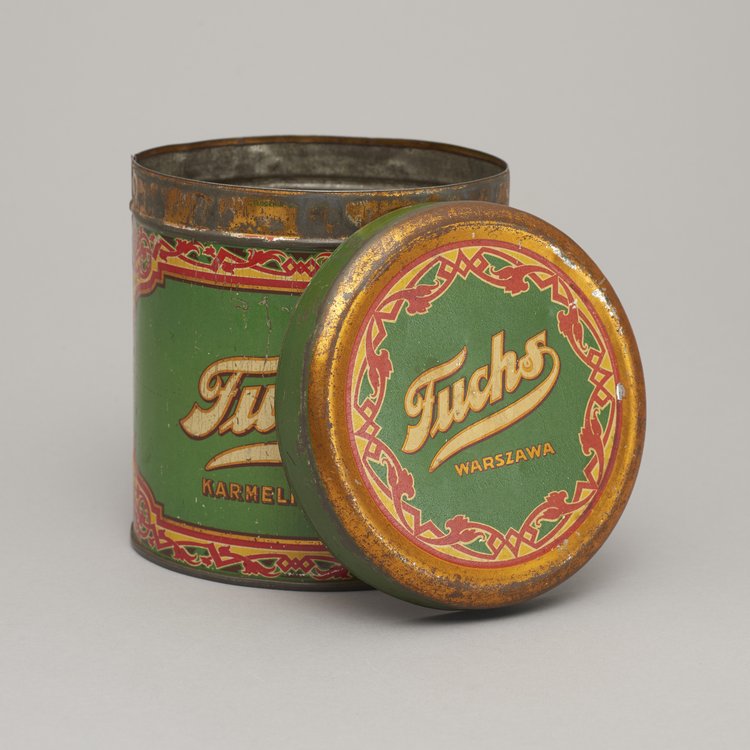 Puszka po karmelkach firmy Fuchs