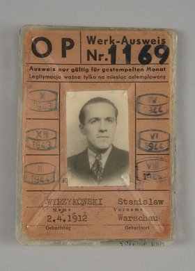 Werk-Ausweis/Dowód tożsamości Stanisława Wyrzykowskiego