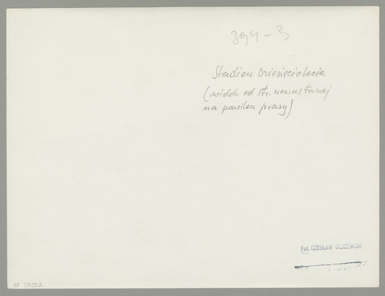 Stadion Dziesięciolecia - trybuny i pawilon prasowy