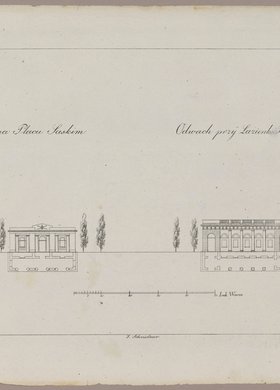 Odwach na placu Saskim. Odwach przy Łazienkach Królewskich