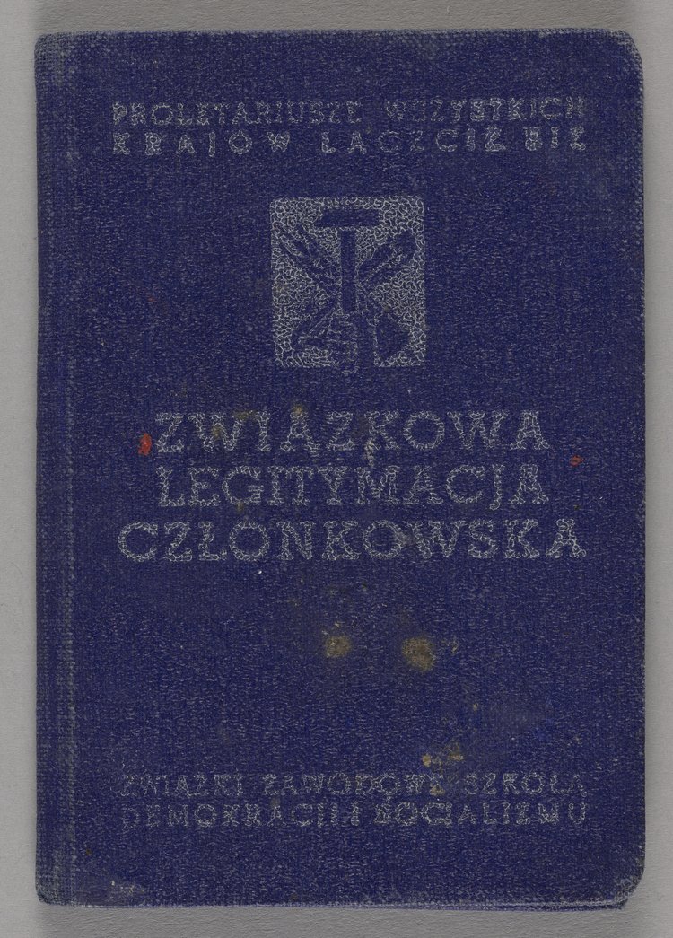 Legitymacja członkowska Wandy Manitius