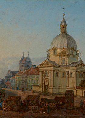 Rynek Nowego Miasta z kościołem Sakramentek