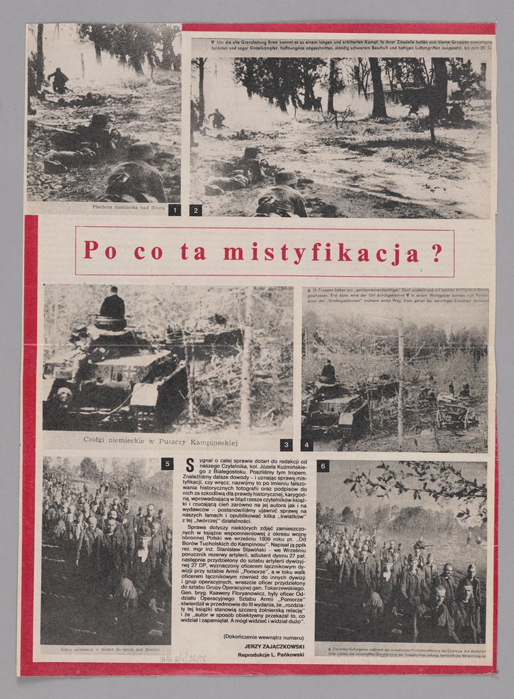 Wycinek z gazety p.t. "Za Wolność i Lud" z 11 kwietnia 1989 r. z artykułem Roberta Rychwalskiego p.t. "35 lat rzeźbiarstwa i pracy społecznej"