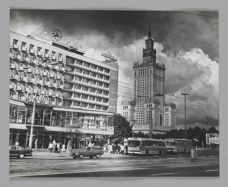 Palace of Culture and Science from Nowogrodzka Street