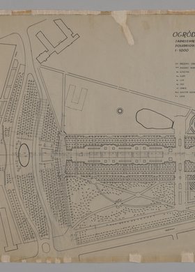 Ogród Saski, zadrzewienie części południowej i zachodniej, projekt