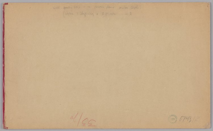 Pawilon handlowy Cepelii, projekt elewacji północnej (w tle gmach ORS)