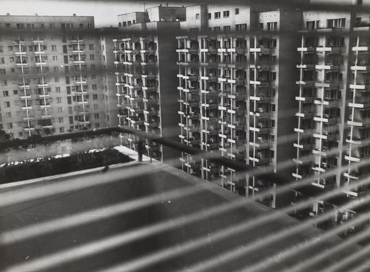 View of the Inflancka housing estate from a window