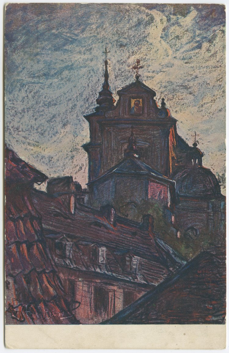 Kościół św. Anny od strony Mariensztatu