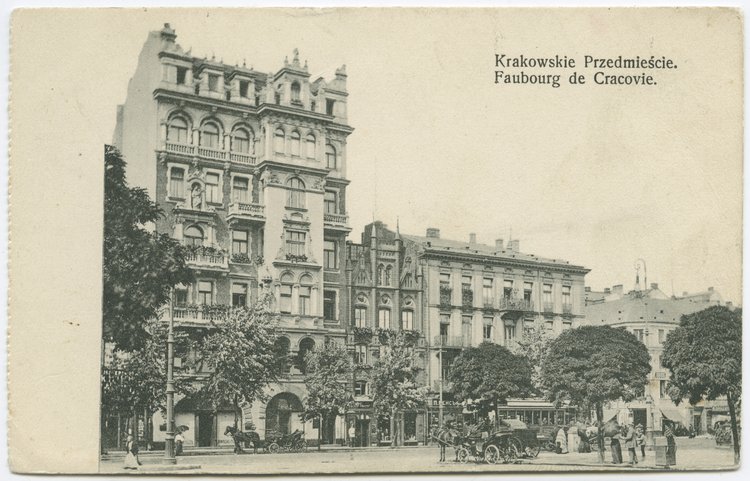 Krakowskie Przedmieście z kamienicą Wapińskiego