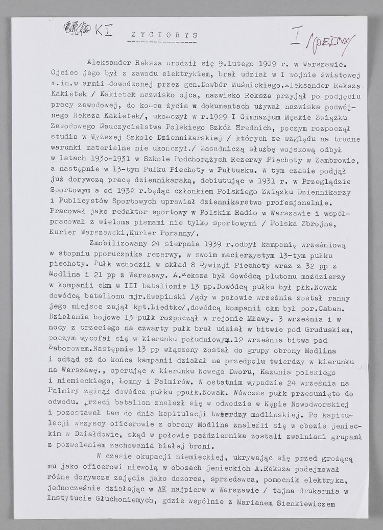 Pełny życiorys dziennikarza sportowego Aleksandra Rekszy-Kakietka