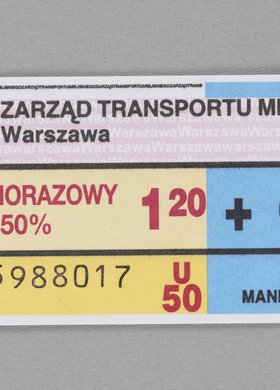 Bilet jednorazowy ulgowy (50%) z dołączoną opłatą manipulacyjną