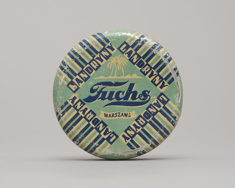 Pudełko po landrynkach firmy Fuchs