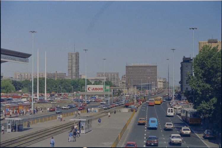 Panorama Alei Jerozolimskich przy Dworcu Centralnym